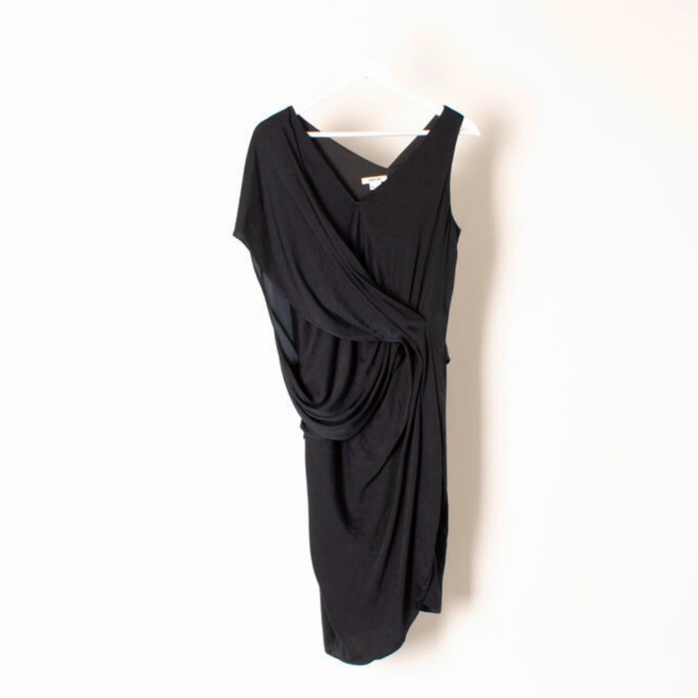 Helmut Lang Asymmetric Jersey Dress
